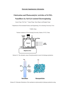 Fabrication and Photocatalytic Activities of SrTiO 3 Nanofibers by
