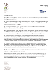 Media Release - Victorian Environmental Assessment Council