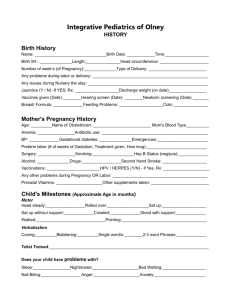 Pediatric History Form - Integrative Pediatrics Of Olney