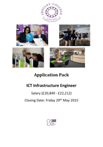Job Title: ICT Infrastructure Engineer