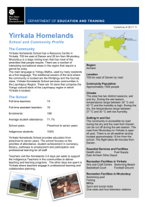 Yirrkala Homelands Profile 301111