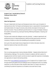 Academic Lead – Interdisciplinary Research Challenge (Achieve