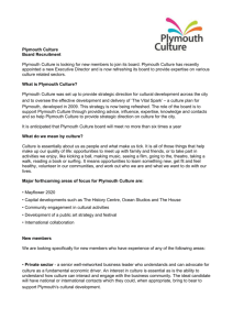 Plymouth Culture Board Recruitment Plymouth Culture is looking for
