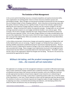 The Evolution of Risk Management