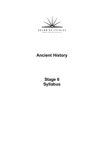 Ancient History syllabus 2010