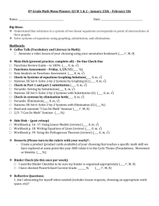 Q3W1-Q3W2 8th math Checklist