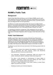 RAMM Public Task Statement 2015