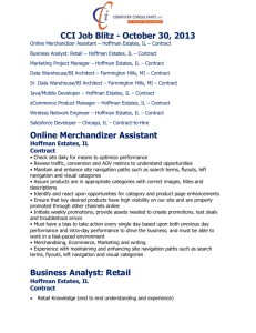 Business Analyst: Retail Hoffman Estates, IL Contract