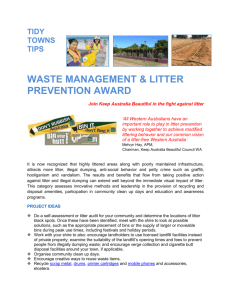 Waste Management and Litter Prevention