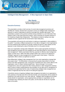 Intelligent Data Management