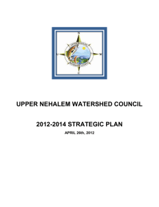 UPPER NEHALEM WATERSHED COUNCIL 2012