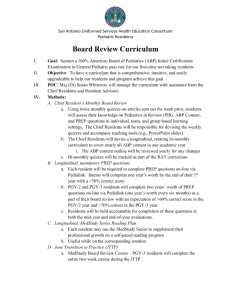 Board Review Curriculum - The San Antonio Military Pediatric Center