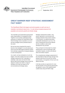 Great Barrier Reef Strategic Assessment Fact Sheet