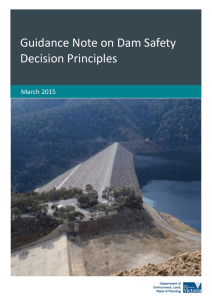 Guidance note on dam safety decision principles