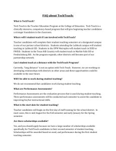 Frequently Asked Questions about TechTeach