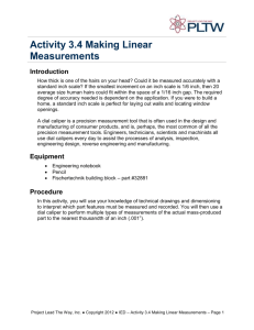 Activity 3.4 Making Linear Measurements Introduction