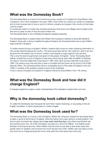 What was the Domesday book used for?
