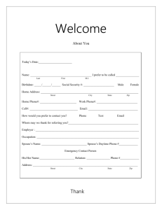New Patient Forms (Adult)