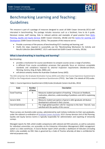 Benchmarking learning and teaching: Guidelines