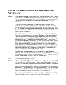 Oral history collection Michael MacKellar