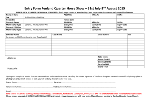 Fenland Entry Form August 2015