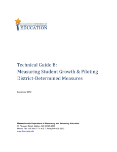 Technical Guide B: Measuring Student Growth & Piloting DDMs