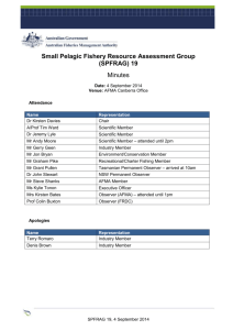 Small Pelagic Fishery Resource Assessment Group (SPFRAG)
