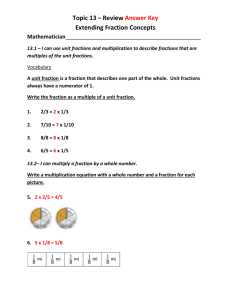 Answer Key for Math Topic 13 Study Guide