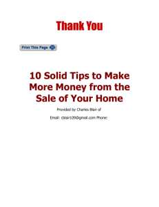 10 Solid Tips to Make More Money from the Sale of Your Home
