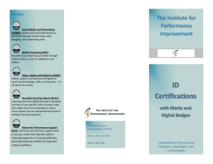 List of available badges - The Institute for Performance Improvement