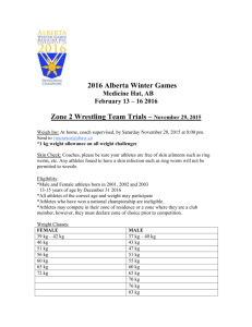 2016 Alberta Winter Games Zone 2 Trials Event Flyer