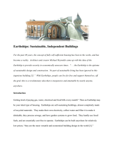 Earthships: Sustainable, Independent Buildings