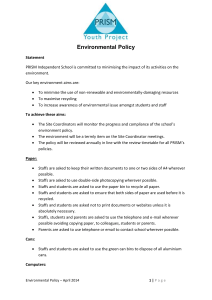 Environmental Policy - Prism Independent School