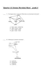 Quarter (1) Science Revision Sheet grade 4