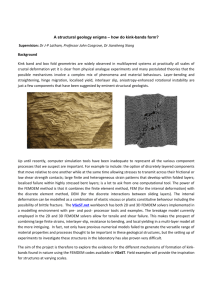 A structural geology enigma - kink band formation