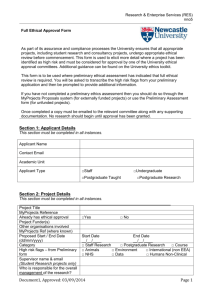 Full Ethical Approval Form