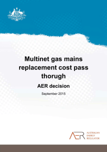 Decision on Multinet mains replacement pass through application