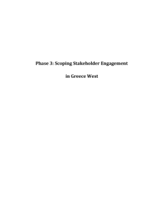 Phase 3: Scoping Stakeholder Engagement