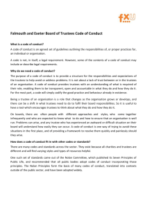 What is a code of conduct?