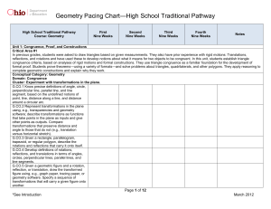 Geometry Pacing Chart—High School Traditional Pathway High