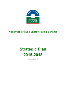 Strategic Plan - Nationwide House Energy Rating Scheme