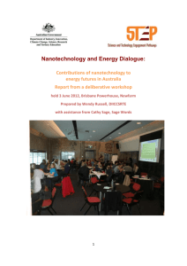 Nanotechnology & Energy Dialogue