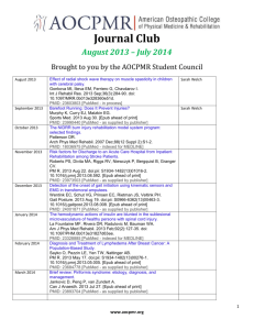 AOCPMR-Journal-Club-Schedule-2013