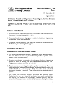 Item 2 - CTB parenting strategy report