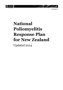 National Poliomyelitis Response Plan for New