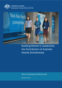 4 Barriers to women`s leadership - Department of Foreign Affairs and