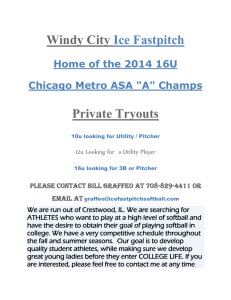Windy City Ice Fastpitch roster ad