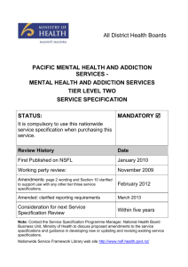 Pacific Mental Health and Addiction Services