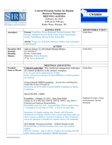 February 26, 2015 - Central Wisconsin SHRM