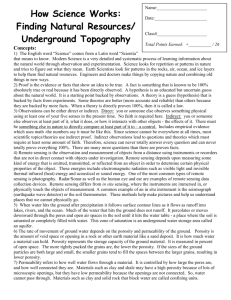Underground Topography Lab 2014